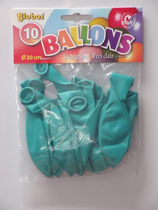 Lichtgroene Ballonnen 30cm 10 stuks