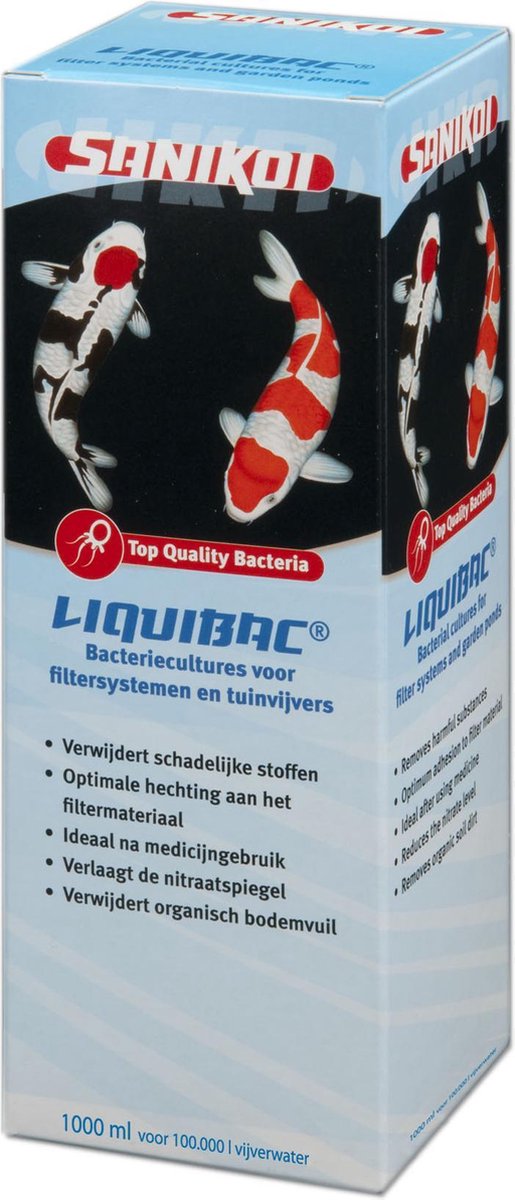 Sanikoi Vloeibare Bacteriën - 1000 ml voor 100.000 Liter Water - Visvoer