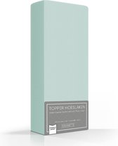 Comfortabele Dubbel Jersey Topper Hoeslaken Groen | 150x200| Heerlijk Zacht | Extra Dikke Kwaliteit