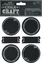 Chalkboard Stickers (24pcs) - Doodle Circles