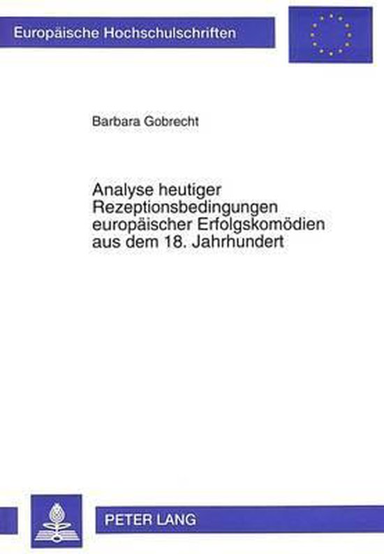 Analyse heutiger Rezeptionsbedingungen europäischer Erfolgs ... - cover
