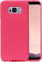 BestCases.nl Roze Zand TPU back case cover hoesje voor Samsung Galaxy S8+ Plus