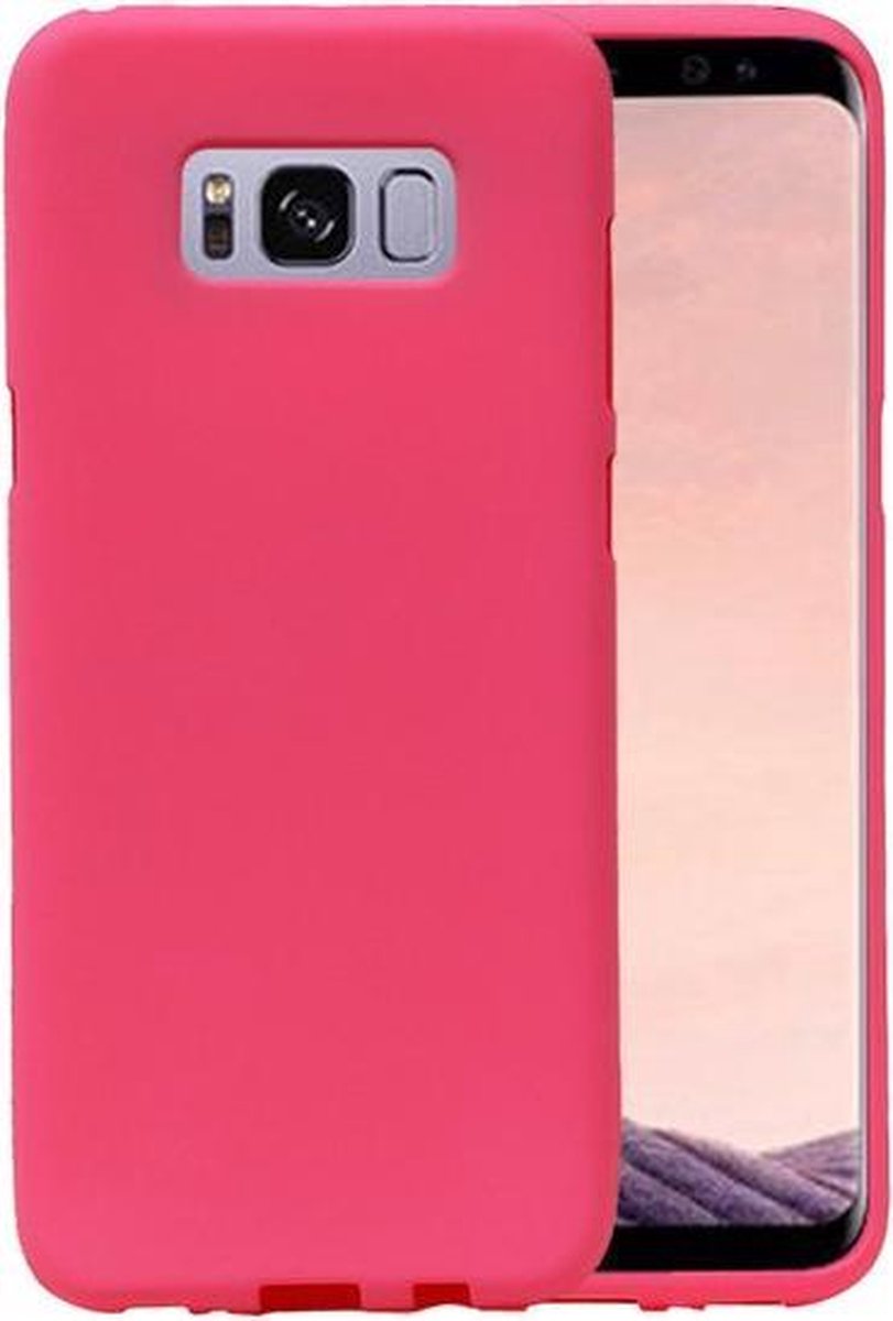BestCases.nl Roze Zand TPU back case cover hoesje voor Samsung Galaxy S8+ Plus