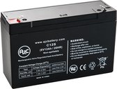 Panasonic LCR6V10BP2 6V 12Ah Lood zuur Accu - Dit is een AJC® Vervangings Accu