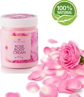 Rose 100% Natural Crème Bodycreme - Met Elastine, Vitamine E&B5 - 200ml