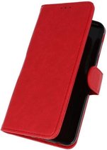 Rood booktype wallet case Hoesje voor Samsung Galaxy J7 2018
