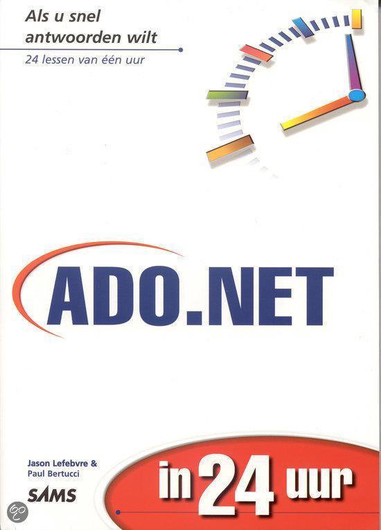 Cover van het boek 'ADO .NET in 24 uur'