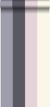 Papier peint Origin à rayures violet et rose - 346517-53 x 1005 cm