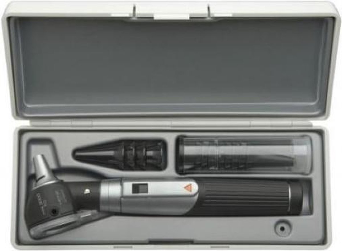Heine mini 3000 Fiber Optic diagnostische otoscoop set in hardcase koffer