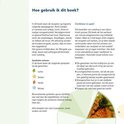 Uitleg over het gebruik van een kookboek, met symbolen voor seizoenen.