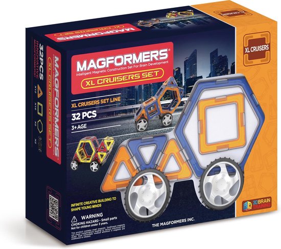 Magformers XL Cruisers Set - 32 Onderdelen - Magnetische Bouwset