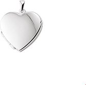 Zilver Gerhodineerde Medaillon hart