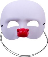 Carnival Toys Clownsmasker Rood/wit One-size