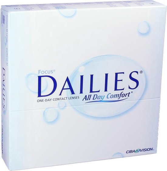 -8.00 - DAILIES® All Day Comfort - 90 pack - Daglenzen - BC 8.60 - Contactlenzen
