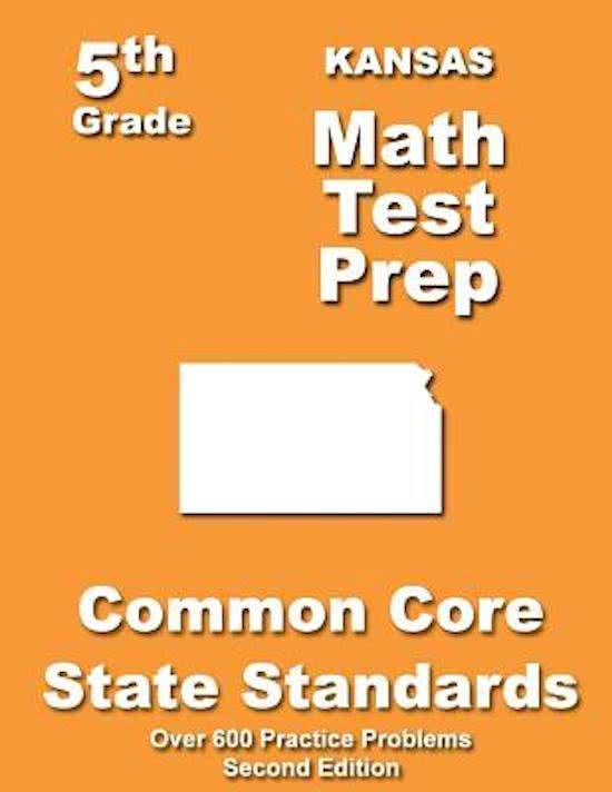 Kansas 5th Grade Math Test Prep - cover