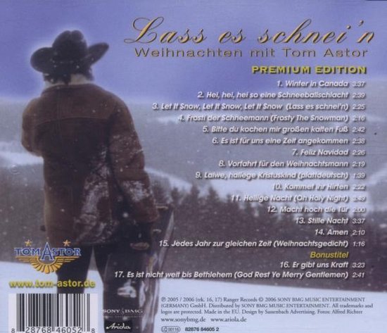 Bol Com Lass Es Schnei N Weihnachten Mit Tom Astor Tom Astor Cd Album Muziek
