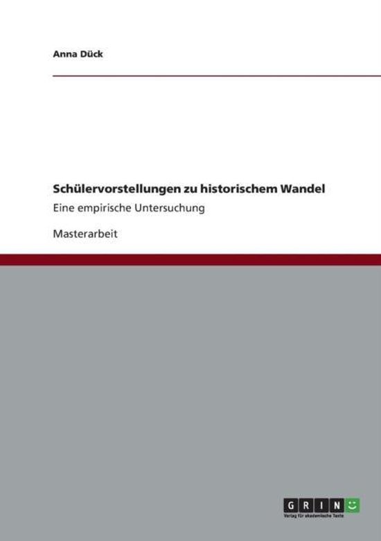 Schulervorstellungen Zu Historischem Wandel - cover