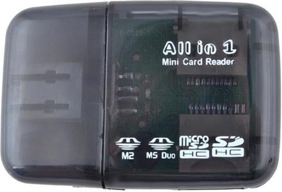 Mini USB Card Reader All In One - kaartlezer voor o.a. Micro SD & SD | bol