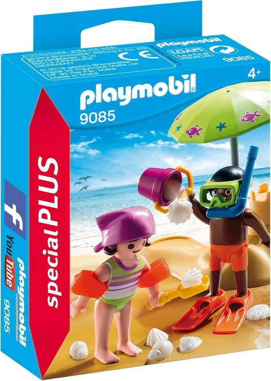 PLAYMOBIL Kinderen met zandkasteel  - 9085