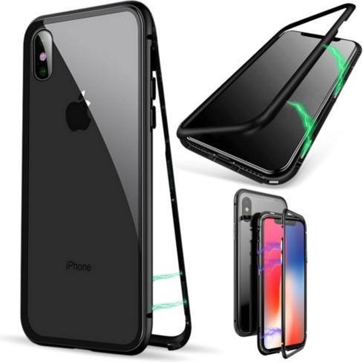 Magnetic Bac foor iPhone X - Transparant