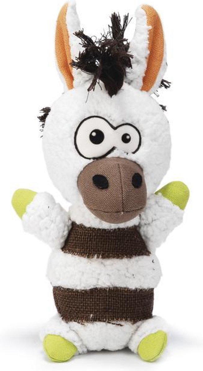 Beeztees Polly Ezel - Hondenspeelgoed - Schapenvacht - 28 cm