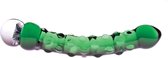 Glazen Dildo - Rocky Flower green