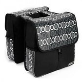 Bagagedrager tas- 14600 zwart/grijs patroon
