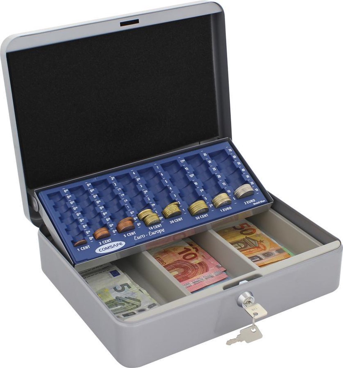 Rottner Geldkist Wien Zilver - 9x30x24cm
