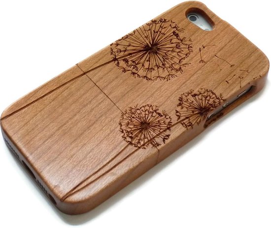 Coque en bois iPhone 7 - Cerises - Pissenlits | bol.com