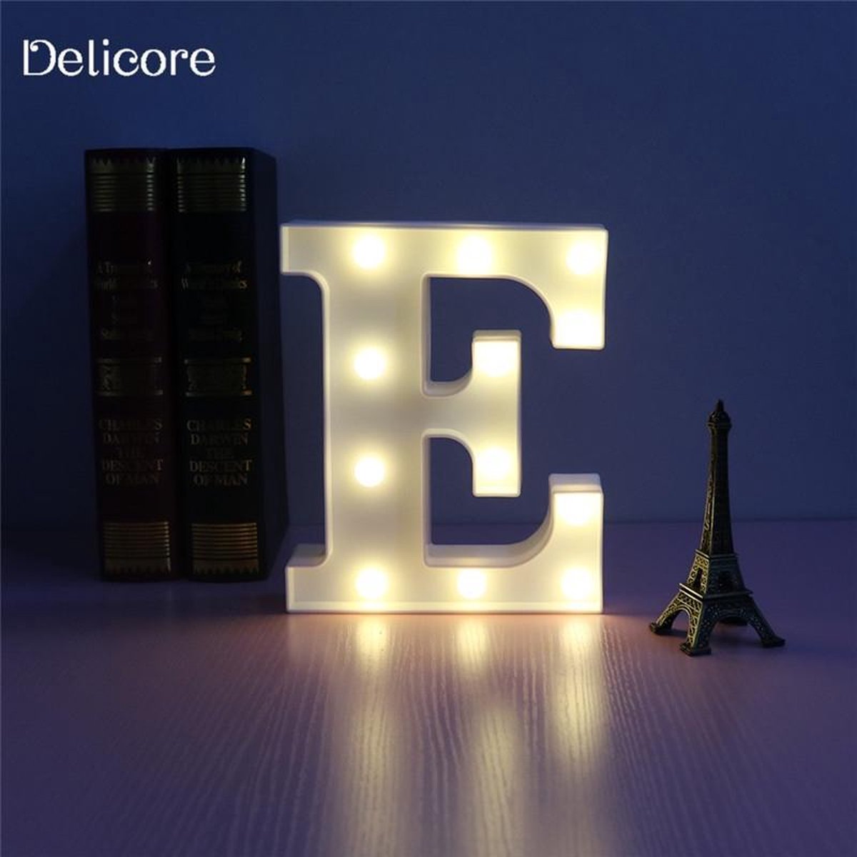 emulsie Zenuwinzinking Tapijt Verlichte letter, letterlamp E | bol.com