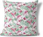 We Maqe Sierkussen flamingo paradijs Isabella 45x45 cm