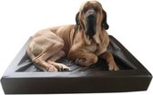 Topmast Loungebed Hondenkussen Leatherlook Zwart  60 x 50 cm