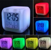TKSTAR LED 7 Kleur Veranderen Digitale Wekker Nacht Gloeien Kalender Temperatuur Bureau Kubus Klok Voor Kinderen