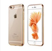 DrPhone iOS Smartphone 7+(plus) TPU hoesje - softgel case - ultradunne siliconen case - electro shine design case - goud +