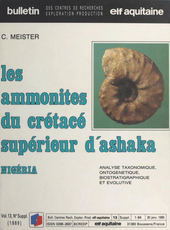 Les Amonites du crétacé supérieur d'Ashaka (Nigeria) - cover