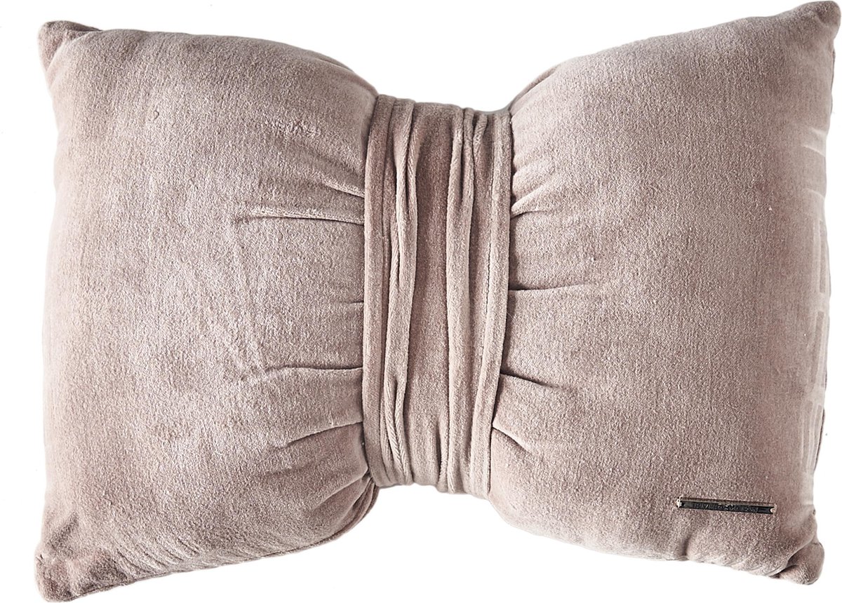 Vooraf weigeren In Riviera Maison - Bow Pillow - pink - 40x30 | bol.com