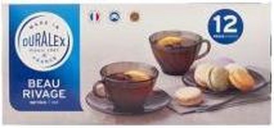 Lot De 4 Bols Duralex Beau Rivage - Verre Résistant, État D'Occasion