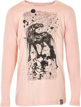 Creamie - meisjes shirt - lange mouwen - pastel roze - Maat 104