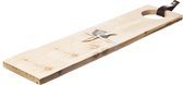 Prachtige Serveerplank met leren handvat | Duurzaam geproduceerd hout | Made in Scotland
