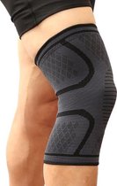 WiseGoods Premium Kniebrace - Knie Bandage - Knieband - Compressie Brace - Sportbrace - Knee Sleeve - Knee Strap - L - Zwart