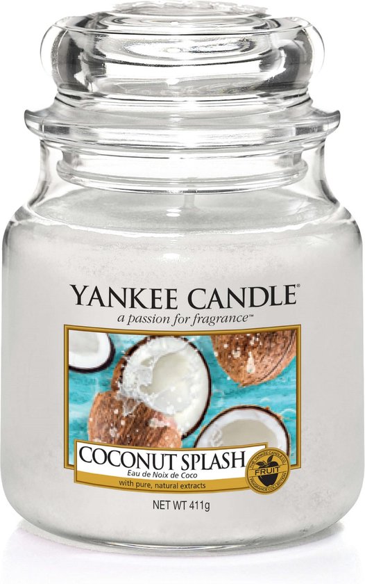 Yankee Candle Geurkaars Small Coconut Splash - 9 cm / ø 6 cm