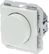 Gira SY55 Inbouw Dimmer - Tot 525W - Tronic - Drukwissel - Polarwit