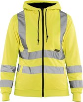 Blåkläder 3347-1974 Dames hooded sweatshirt High Vis Geel maat L