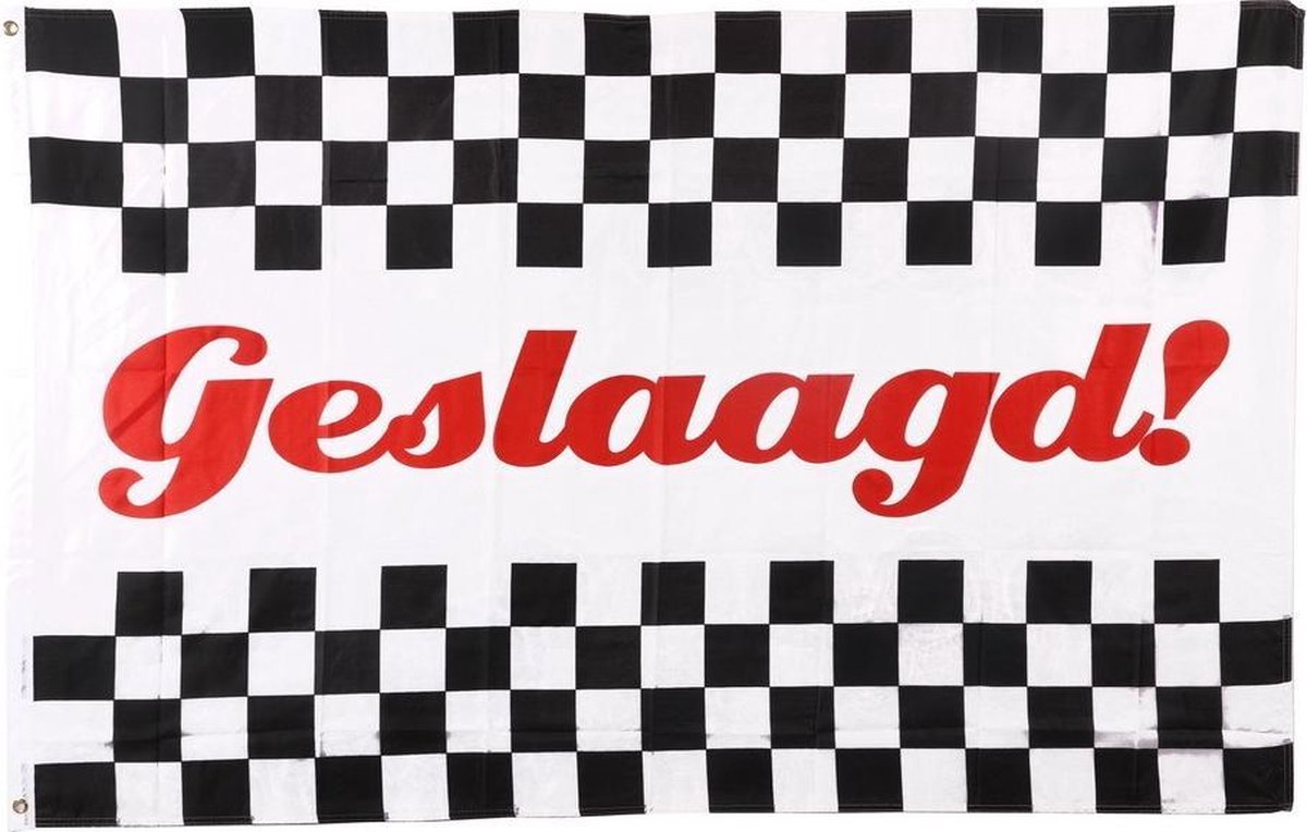 Geslaagd examen vlag