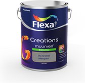 Flexa Creations Muurverf - Extra Mat - Mengkleuren Collectie - Vol Grafiet  - 5 liter
