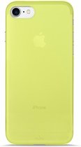 Puro Ultra Slim "0.3" Cover iPhone 7 limonkowy + folia