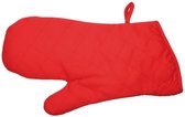 Benza ovenhandschoenen ovenwanten - Rood - 2 stuks