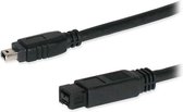 StarTech.com 10 ft 1394b Firewire Cable 9-4 Pin M-M Zwart 3,05 m