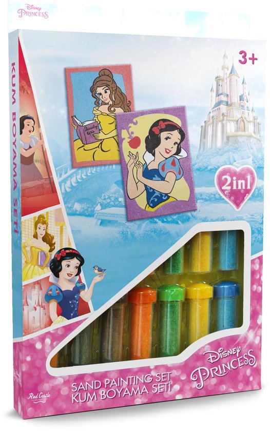 Disney Princesses - Belle & Snow White ǀ 2in1 Sand Painting Art Set