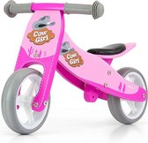 JAKE fiets 2 in 1 driewieler en loopfiets, kindervoertuig met schuimbanden, Model: Jake Pink Cowgirl